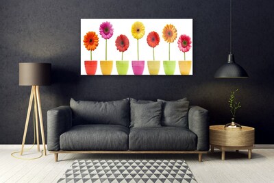 Plexiglas® Wall Art Flowers floral orange pink red yellow