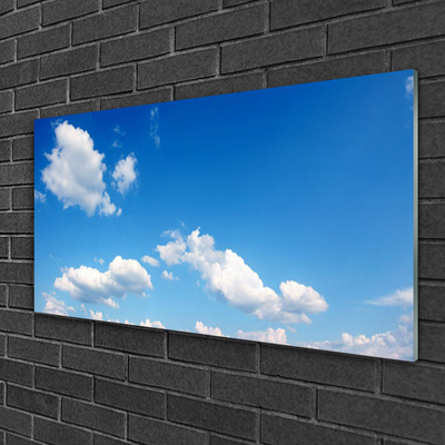 Plexiglas® Wall Art Sky landscape blue white