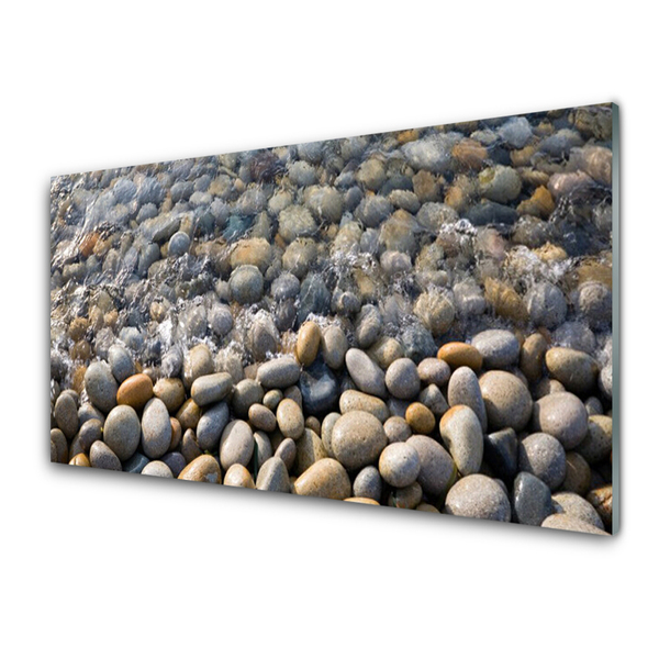 Plexiglas® Wall Art Stones art grey yellow