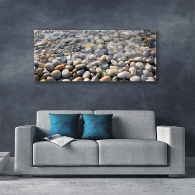 Plexiglas® Wall Art Stones art grey yellow