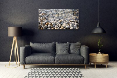 Plexiglas® Wall Art Stones art grey yellow