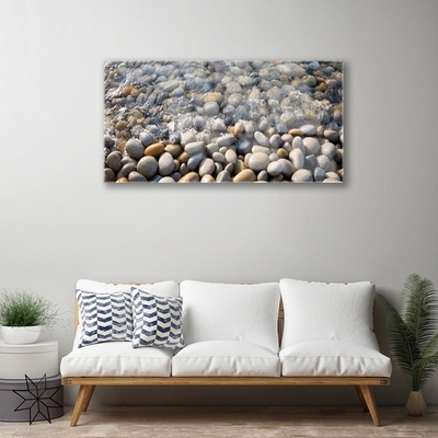 Plexiglas® Wall Art Stones art grey yellow