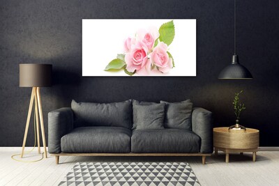 Plexiglas® Wall Art Roses floral pink