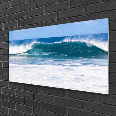 Plexiglas® Wall Art Sea landscape blue white