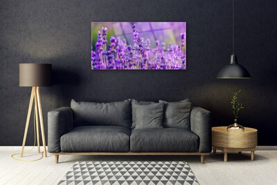 Plexiglas® Wall Art Flowers floral purple