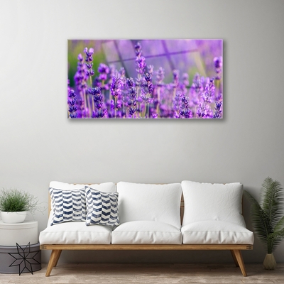 Plexiglas® Wall Art Flowers floral purple