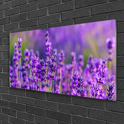 Plexiglas® Wall Art Flowers floral purple