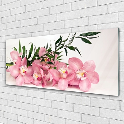 Plexiglas® Wall Art Petals floral pink green
