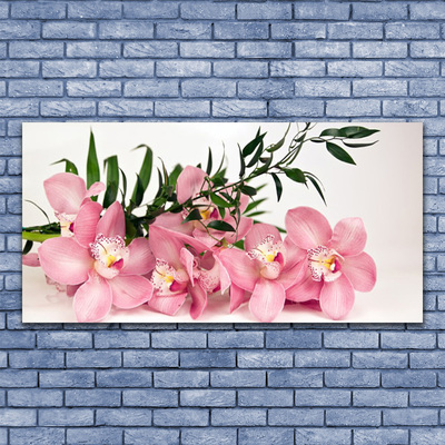Plexiglas® Wall Art Petals floral pink green