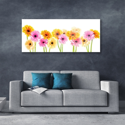 Plexiglas® Wall Art Flowers floral yellow pink green