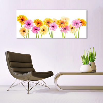 Plexiglas® Wall Art Flowers floral yellow pink green