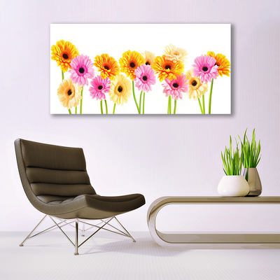 Plexiglas® Wall Art Flowers floral yellow pink green