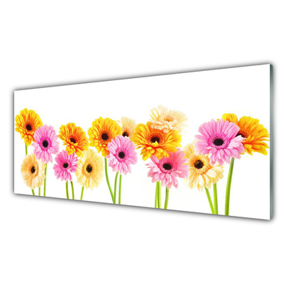 Plexiglas® Wall Art Flowers floral yellow pink green