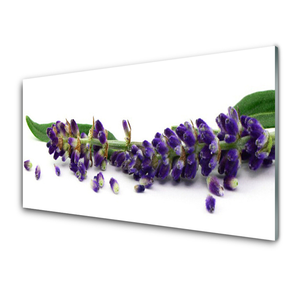 Plexiglas® Wall Art Petals floral purple green