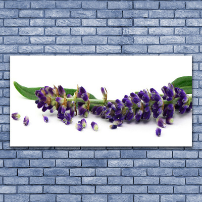 Plexiglas® Wall Art Petals floral purple green