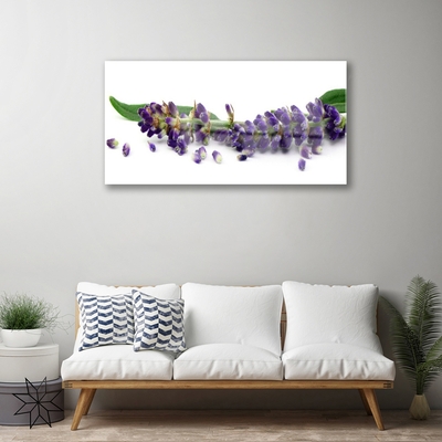 Plexiglas® Wall Art Petals floral purple green