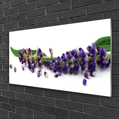 Plexiglas® Wall Art Petals floral purple green