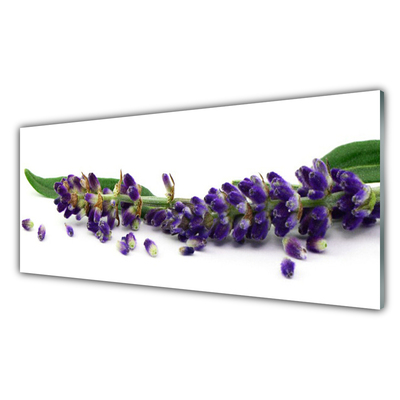 Plexiglas® Wall Art Petals floral purple green