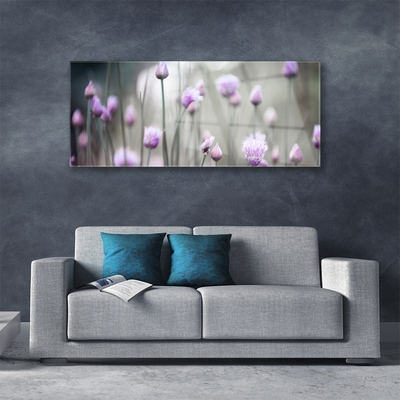 Plexiglas® Wall Art Flowers floral pink grey