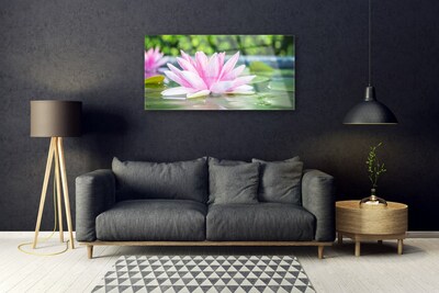 Plexiglas® Wall Art Flower water art pink green