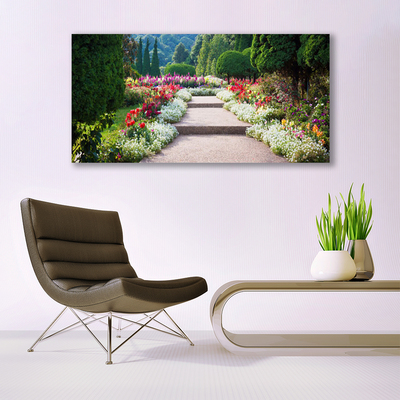 Plexiglas® Wall Art Stairs garden nature multi