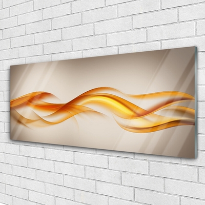 Plexiglas® Wall Art Abstract art yellow grey