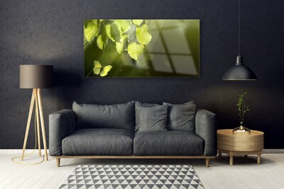 Plexiglas® Wall Art Butterfly leaves nature green