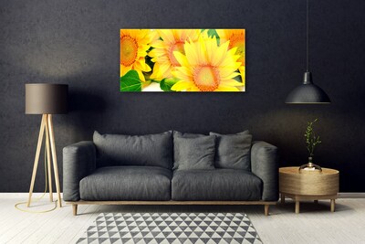 Plexiglas® Wall Art Sunflowers floral yellow