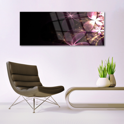 Plexiglas® Wall Art Abstract art black pink gold