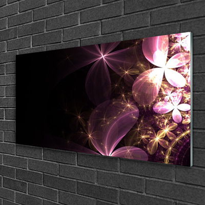 Plexiglas® Wall Art Abstract art black pink gold