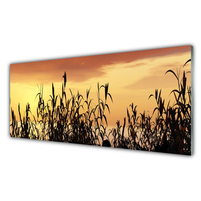 Plexiglas® Wall Art Leaves floral black