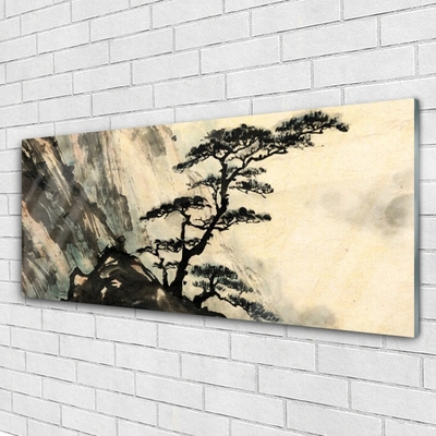 Plexiglas® Wall Art Tree nature black