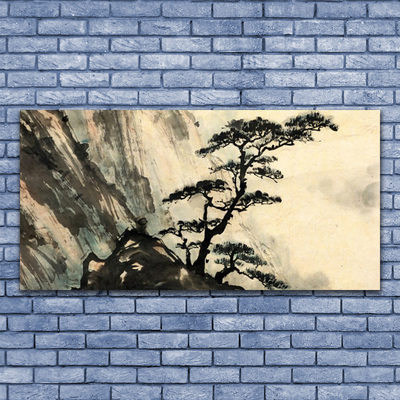 Plexiglas® Wall Art Tree nature black