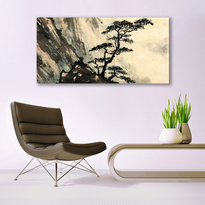 Plexiglas® Wall Art Tree nature black