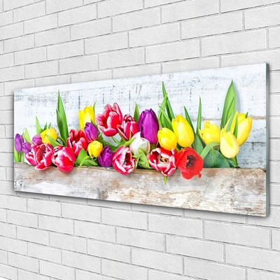 Plexiglas® Wall Art Tulips floral multi