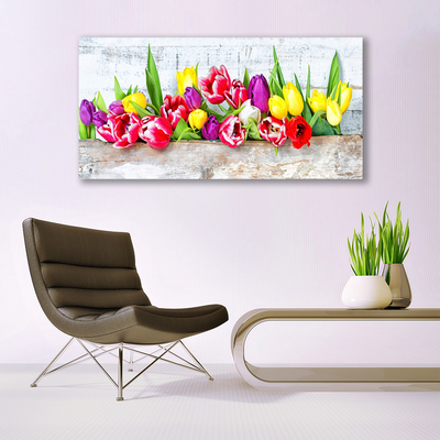 Plexiglas® Wall Art Tulips floral multi