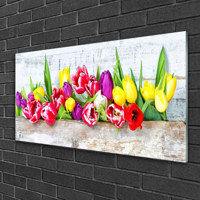 Plexiglas® Wall Art Tulips floral multi