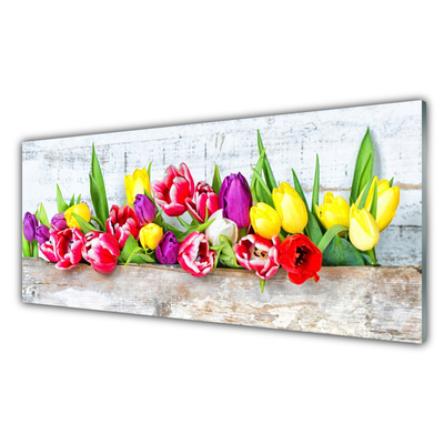 Plexiglas® Wall Art Tulips floral multi