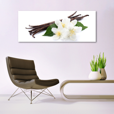 Plexiglas® Wall Art Vanilla floral brown green white