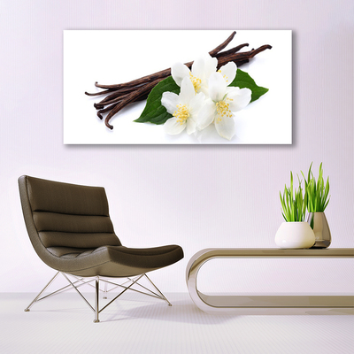 Plexiglas® Wall Art Vanilla floral brown green white