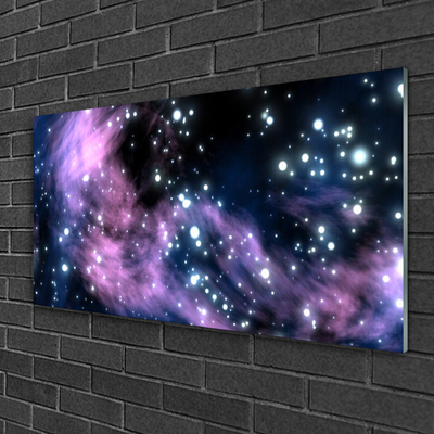 Plexiglas® Wall Art Abstract art black blue purple pink