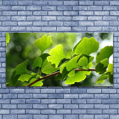 Plexiglas® Wall Art Branch leaves floral brown green