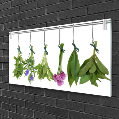 Plexiglas® Wall Art Petals floral green purple red