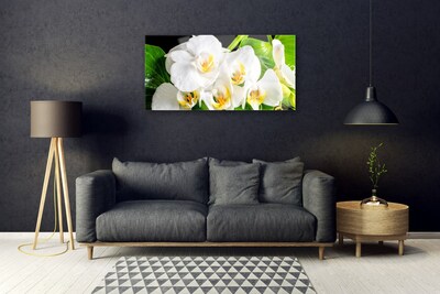 Plexiglas® Wall Art Petals floral white green