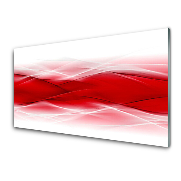 Plexiglas® Wall Art Abstract art red orange white