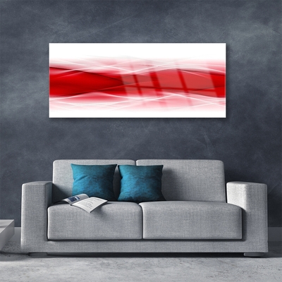 Plexiglas® Wall Art Abstract art red orange white