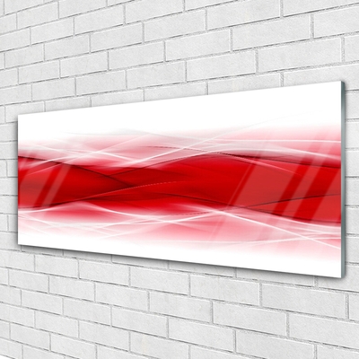 Plexiglas® Wall Art Abstract art red orange white