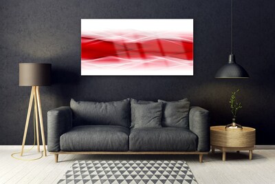 Plexiglas® Wall Art Abstract art red orange white