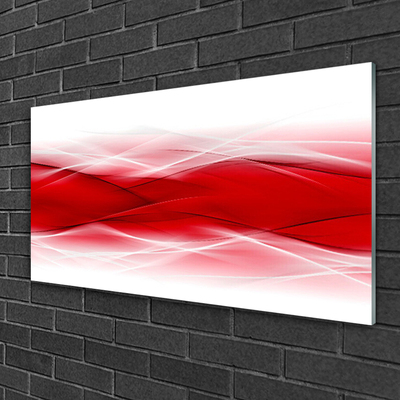 Plexiglas® Wall Art Abstract art red orange white