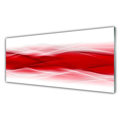 Plexiglas® Wall Art Abstract art red orange white